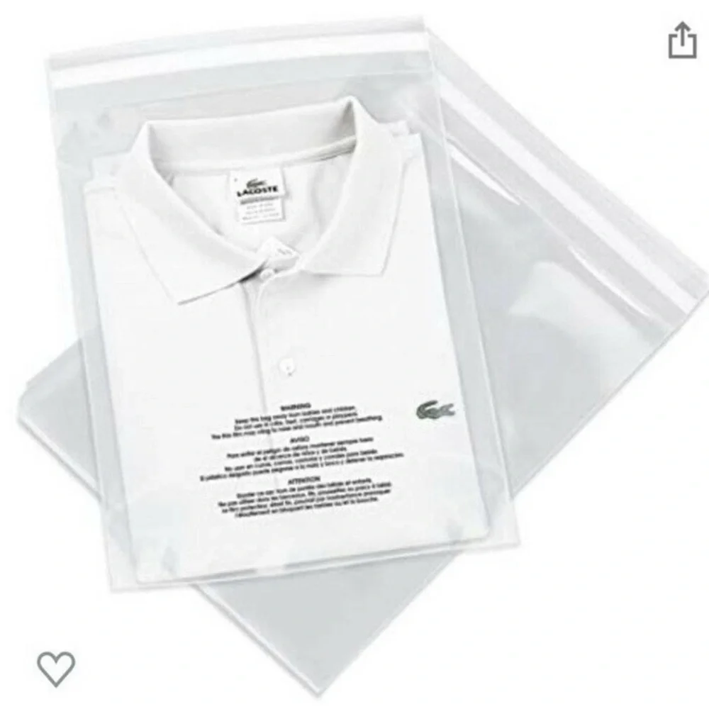POLY BAGS -100 Clear Self-Sealer Poly Bags/Mailer, 100 count, 10 x 13 Inch NEW